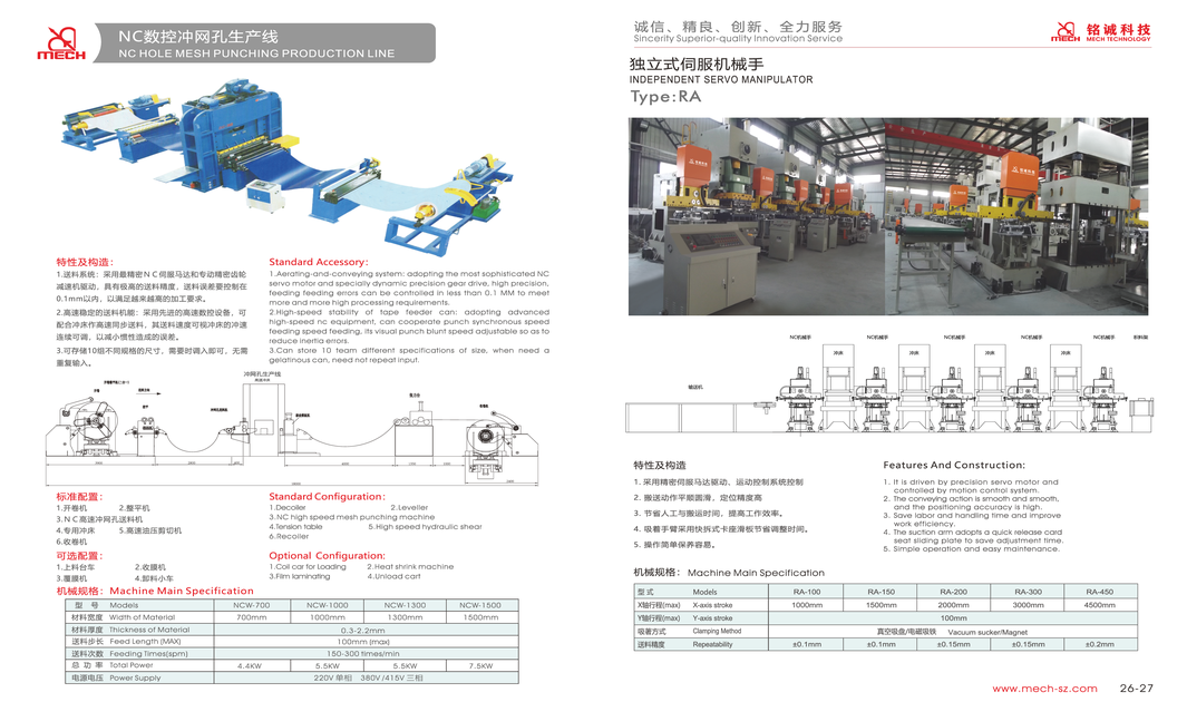 NC HOLE MESHPUNCHING PRODUCTION LINE